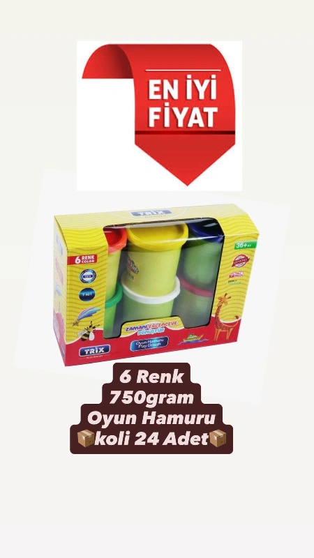 TRİX 750 GRAM 6LI  OYUN HAMURU