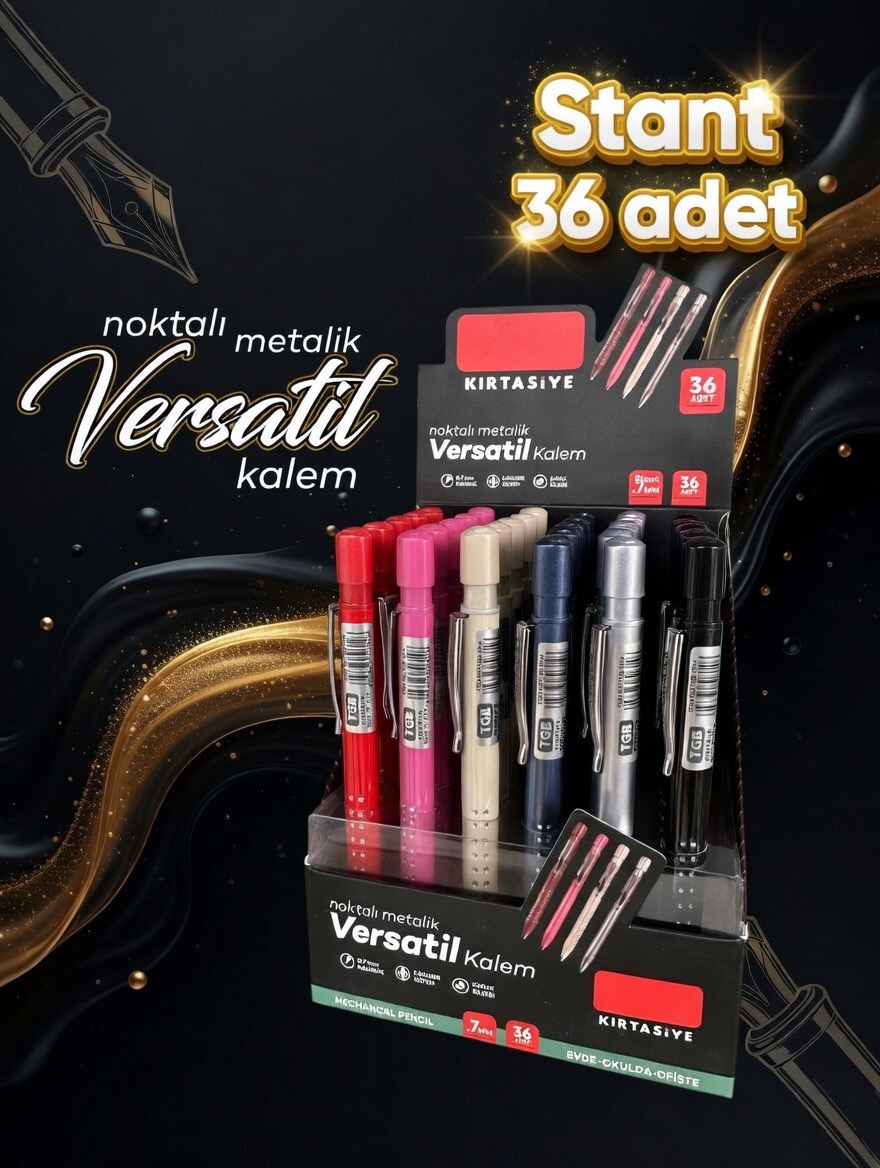 Noktalı Lüks Metalik Versatil / 36lı STANT