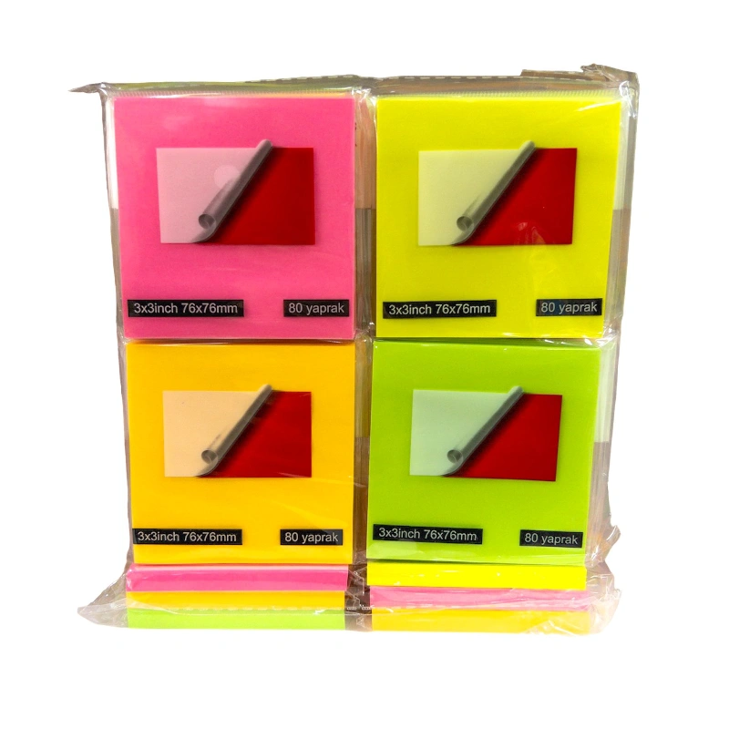 Kare Neon Postit / 12li paket / Dmnc