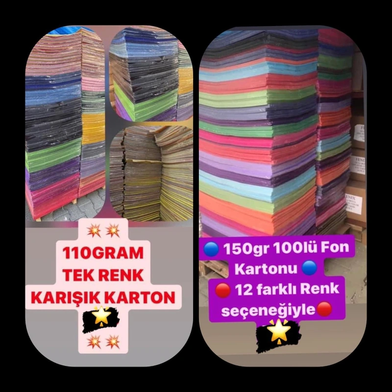 Fon Kartonu 110gr ve 160 GR