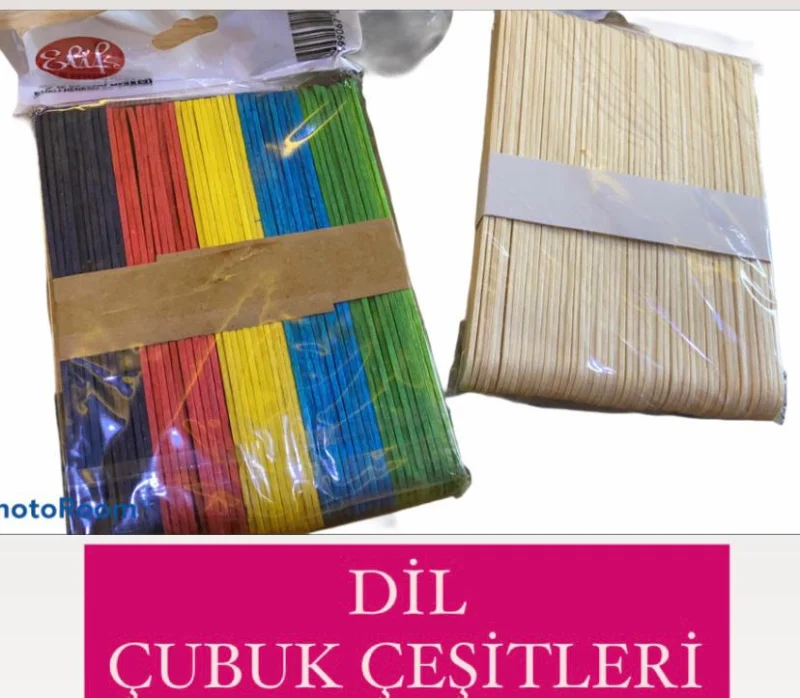 Lüks Dil Çubukları / Renkli :23₺ Natural 19₺