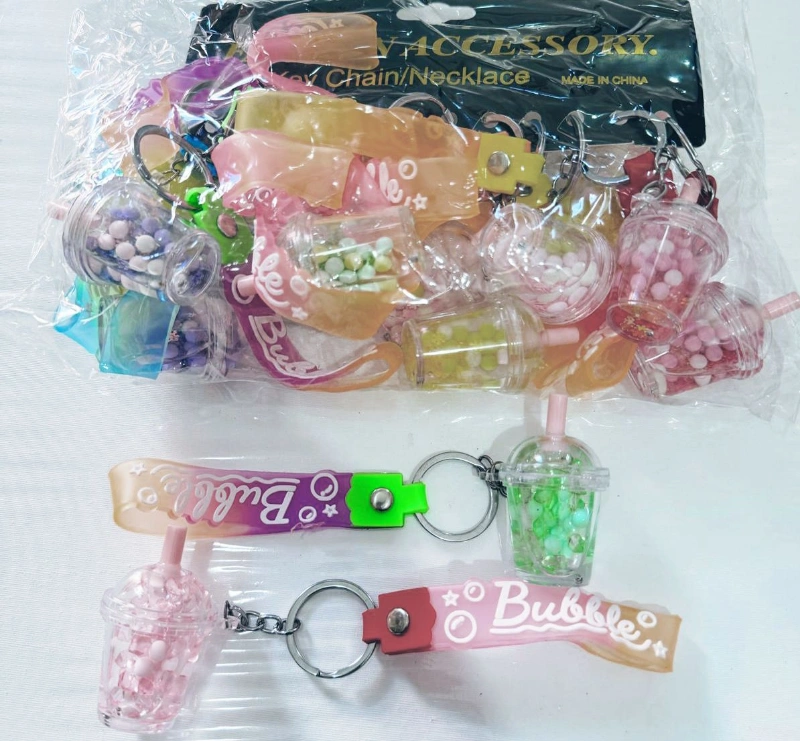 Sulu Şişe Anahtarlık Pastel Renkler / 12li Paket