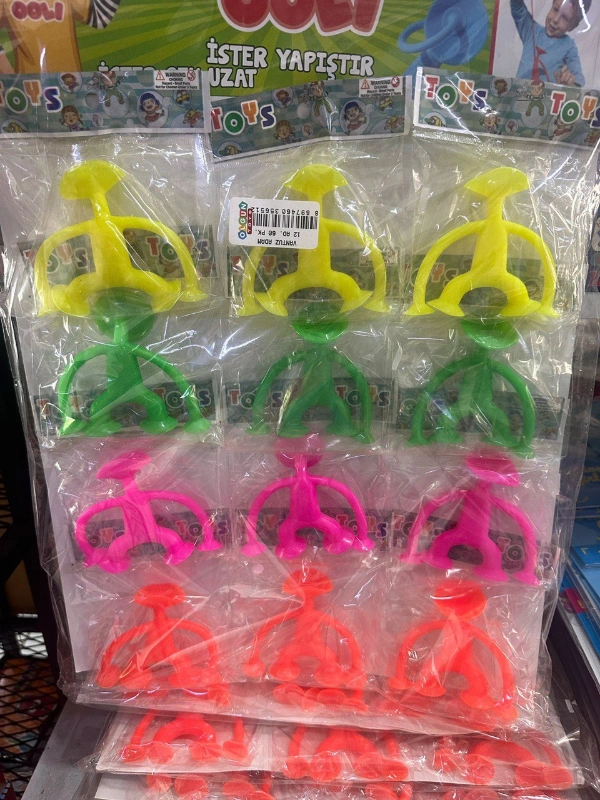 Büyük Vantuz Esnek Adam / 12li kartela