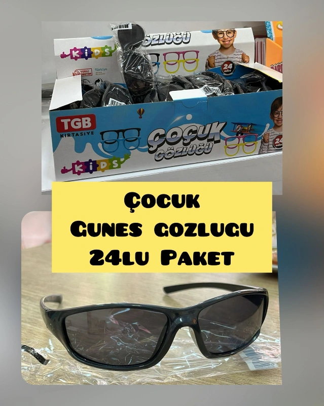 Çocuk Güneş Gözlüğü / 24lü paket