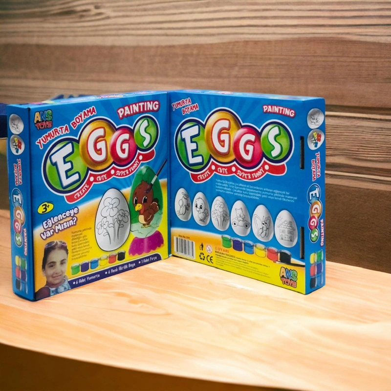 Egg Paint Yumurta Boyama Etkinliği  Boya + Fırça