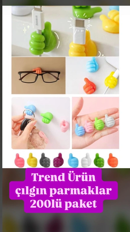 Çılgın Parmaklar Trend Ürün / 200lü Paket