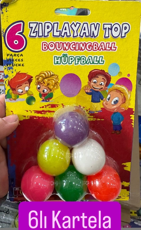 Zıplayan Top 6lı Set Kartela