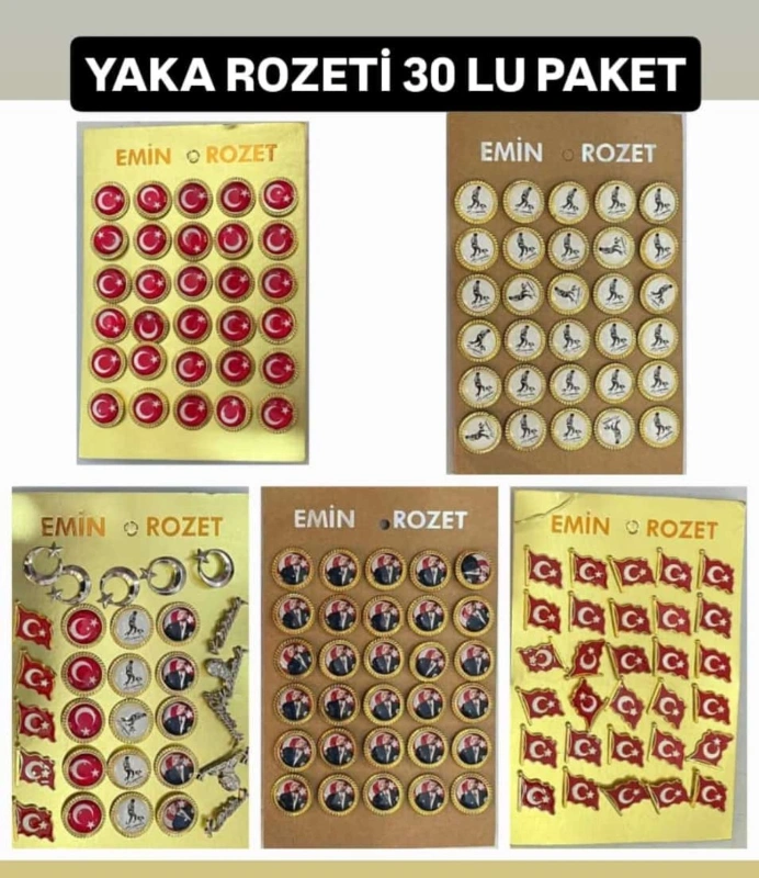 Yaka Rozeti / 30lu Karma