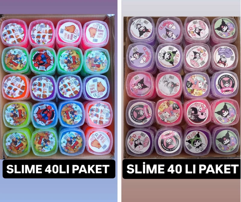 Karakterli Model Slime / 40lı Koli