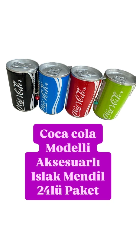 Kola Model Aksesuarlı Islak Mendil / 24lü Stant