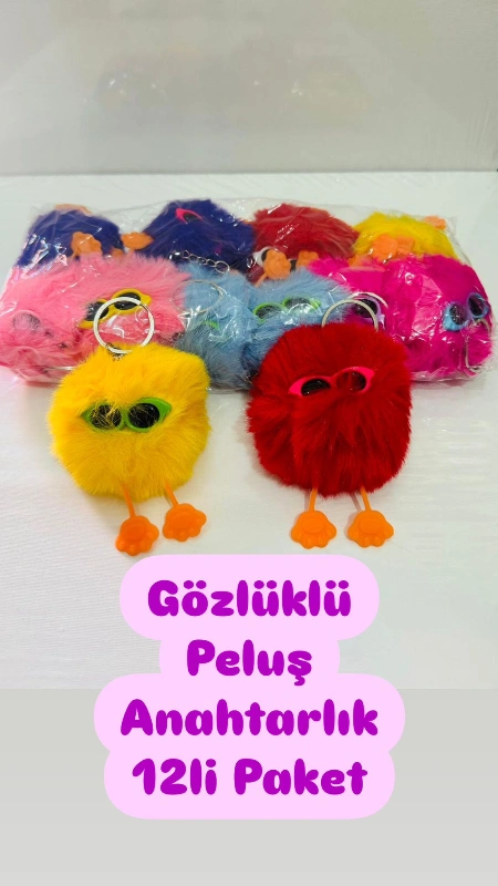 Adet: 17,5₺ / Peluş Anahtarlık Gözlüklü Baykuş / 12Lİ  Paket