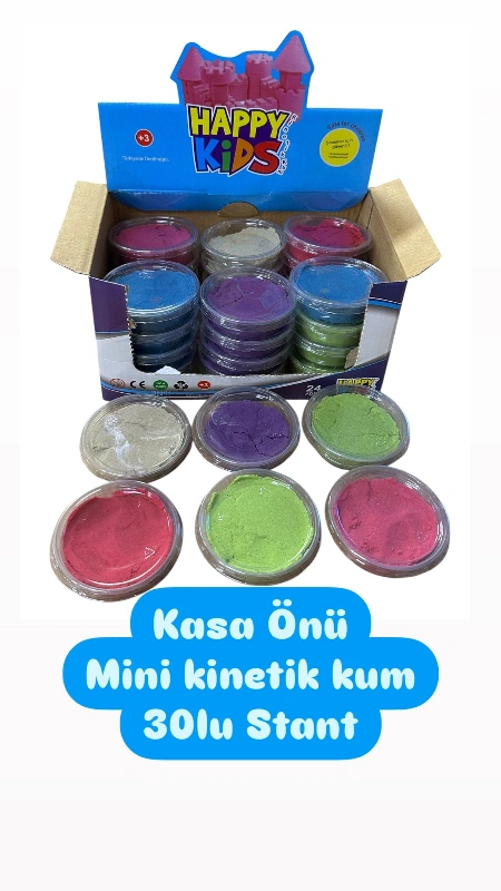 Adet: 5,5 ₺ / Kasaönü Mini Kinetik Kum / paket 30lu