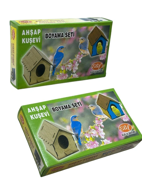 Adet: 65 ₺ / Kuş Evi Yapım Seti Boya Fırça/ Paket 24lü
