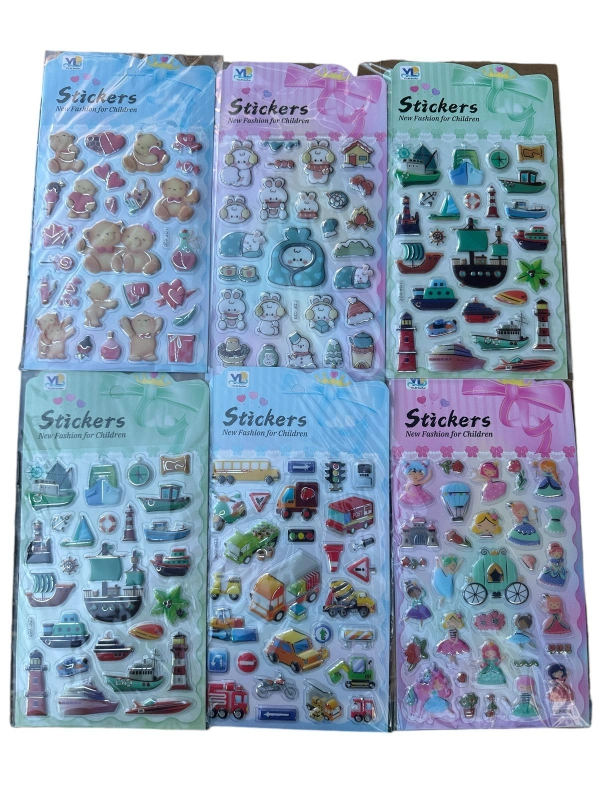 Trend Kabartma Sticker / Paket 40lı karışık / 14 x 24cm / KOD: 4351 LDF
