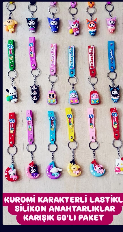 Adet: 15 ₺ / Kuromili Byk  Anahtarlık / 60lı Paket