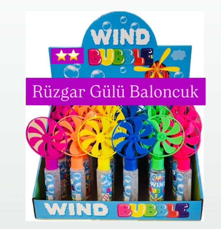 Rüzgar Gülü Baloncuk /  24lü Paket