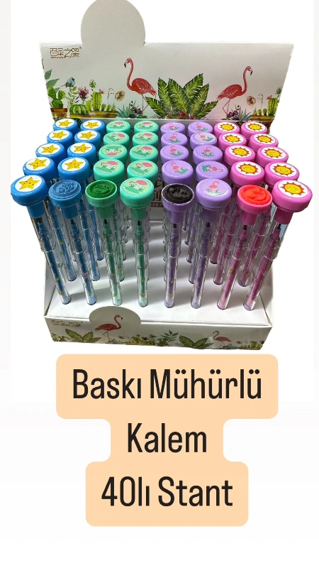 Üstü Mühürlü Hediyelik Kalem / 40lı Paket