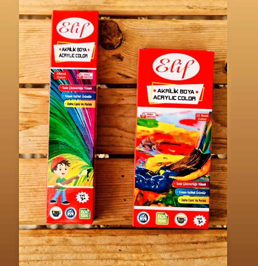 AKRİLİK BOYA 15ML 6LI VE 10LU "6LI 30₺ 10LU 55₺"