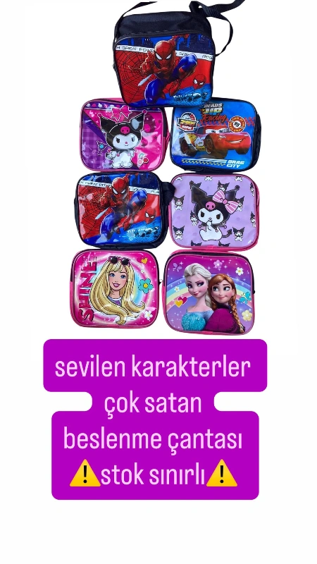 SEVİLEN KARAKTERLER BESLENME ÇANTASI
