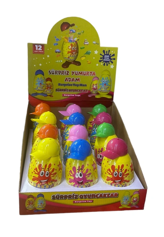 İçi Oyuncaklı Sürpriz Oyuncaklı Yumurta  / 12li stant