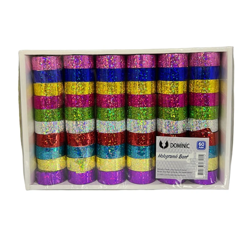 Hologramlı Metalik Bant / 60lı paket