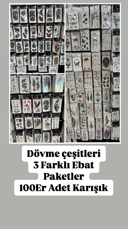 DÖVME KÇK: 4₺ /ORTA 7₺/ BÜYÜK 11₺