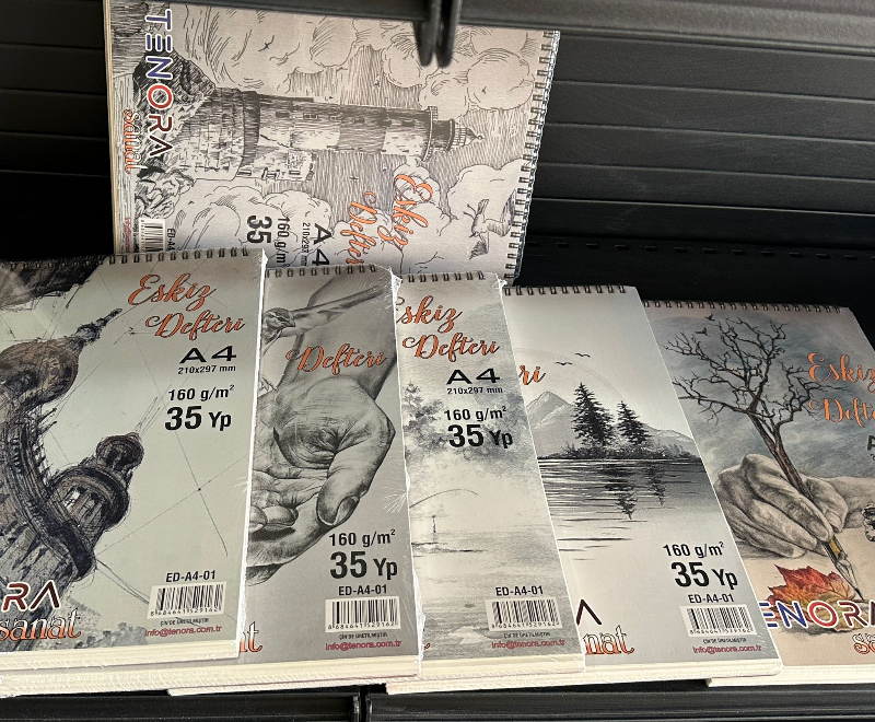 TENOR 160GR 35 YAPRAK ESKİZ A4 VE A5