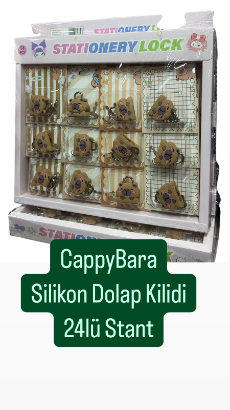 Adet: 25 ₺ / CapyBara Dolap Kilidi / 24lü Paket