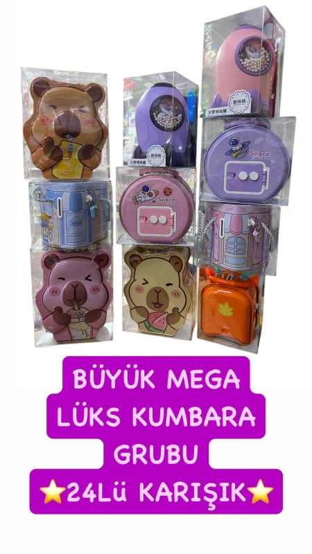 Adet: 125 ₺ / MEGA İthal Lüks Kumbara / 24lü PAKET