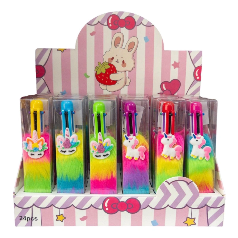 Adet: 34,50 ₺ / No:1 6Renk Çoklu Peluşlu Hediyelik Kalem / 24ü Stant