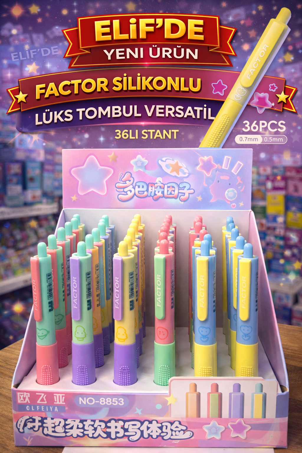 FACTOR SİLİKONLU LÜKS VERSATİL / 36li Stant