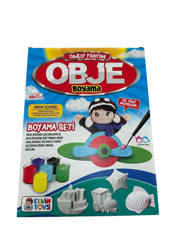 Alçı Seramik Obje Boyama Seti