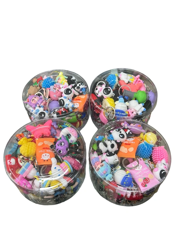 Silikon Anahtarlık / 50Lİ karma Paket