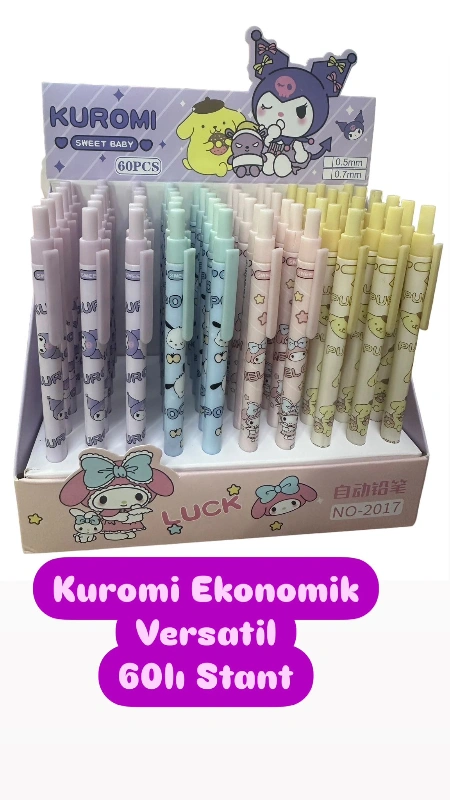 Kuromi Versatil Kalem / 60lı Stant