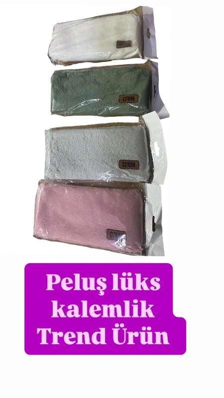 Peluş Trend Kalemlik / 16LI paket karma
