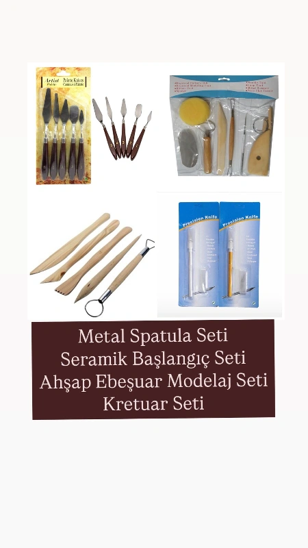 METAL SPATULA / SERAMİK SETİ  SANATSAL