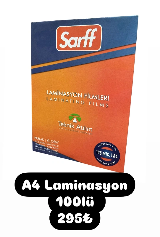 A4 LAMİNASYON 100LÜ PAKET