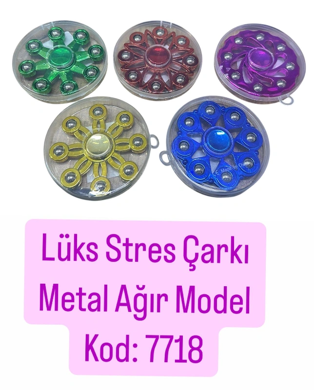 BİTTİ /  Metal Ağır Model Lüks Stres Çarkı / Paket 24lü
