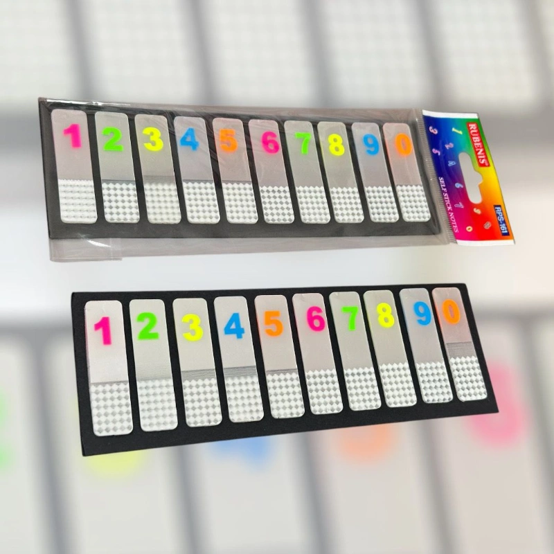 Rubenis Neon Numaralı Uzun Ayıraç / 24lü paket