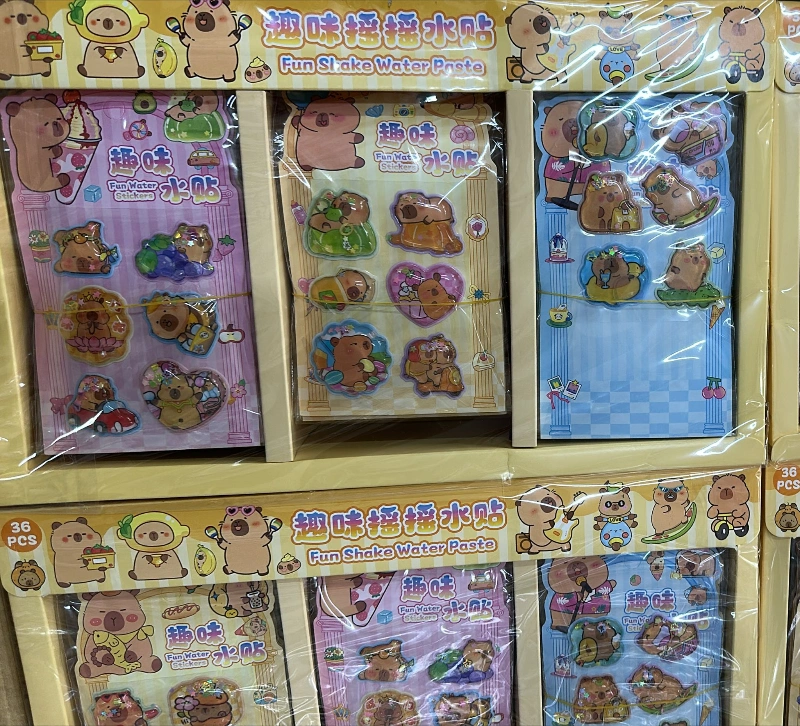 Adet: 19,5 ₺ / CappyBara Sulu Sticker Fun Shake  / 36lı Paket