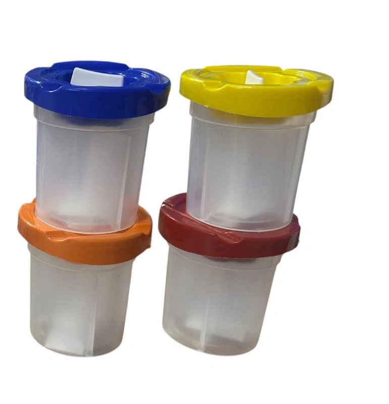 3 BÖLMELİ KÜÇÜK FIRÇA TEMİZLEME SU KABI / 24LÜ KUTU