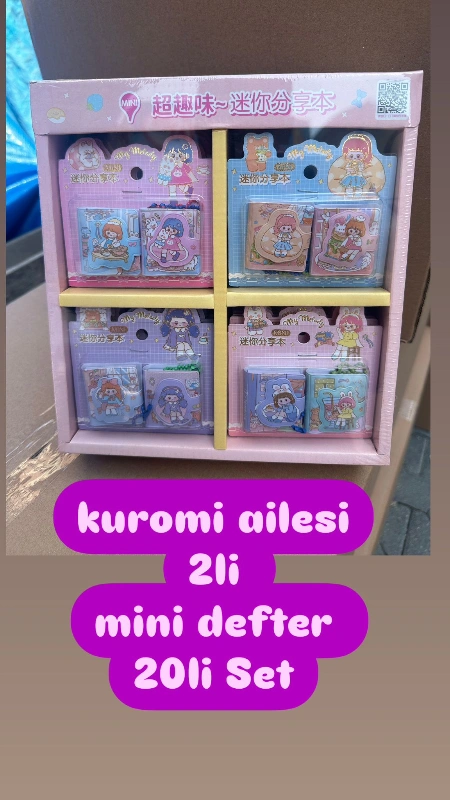 Kuromi 2li Mini Defter Seti / 20li Kutu