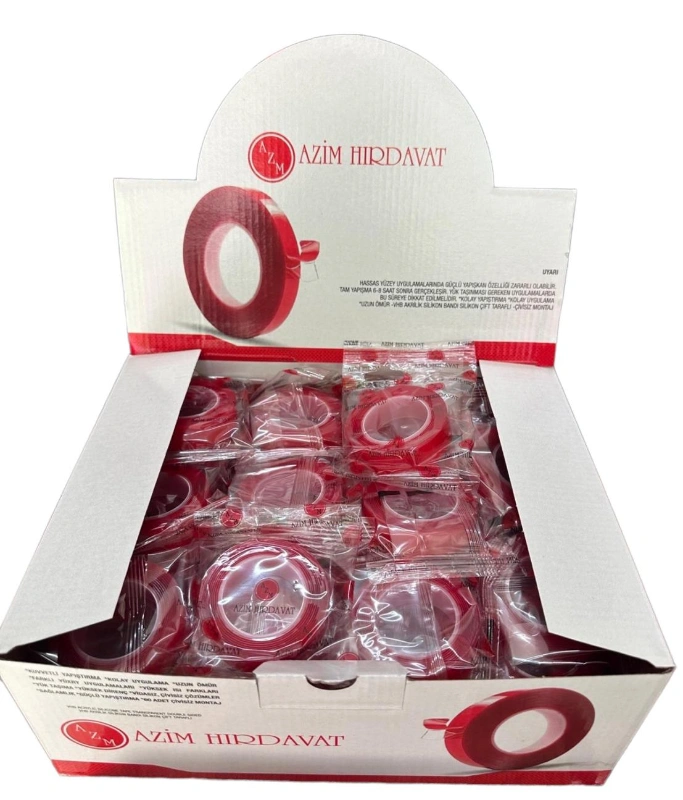 SİLİKON ÇİFT TARAFLI BANT / PAKET 36li