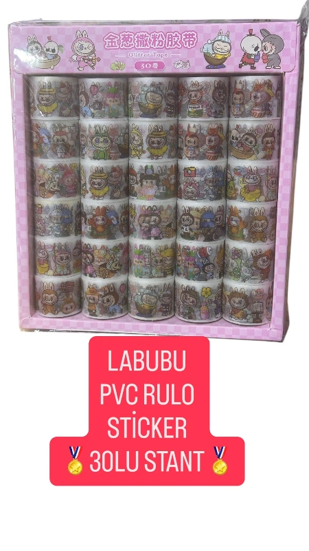 LABUBU PVC RULO STİCKER/ 30LU PAKET