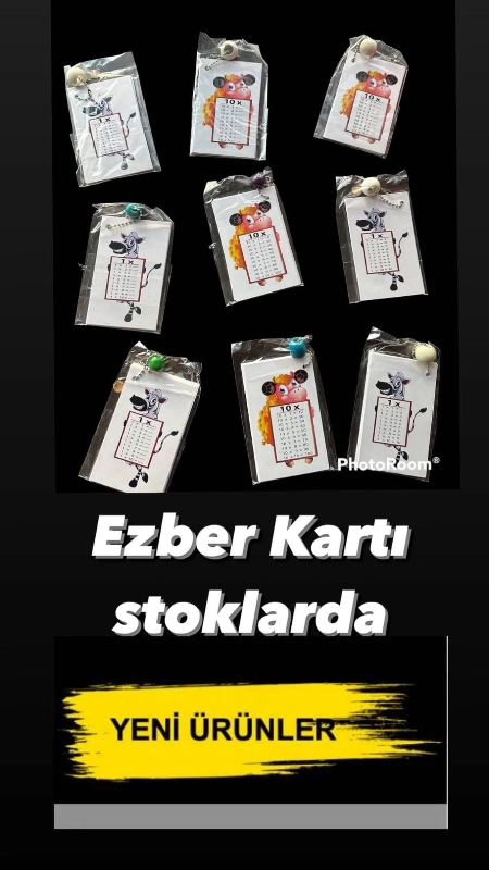 Ezber Kart Cep Model / 24lü Paket