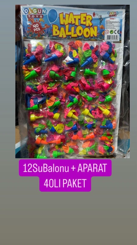 Adet: 7,75₺ /12Balon+1Aparat / Paket 40lı
