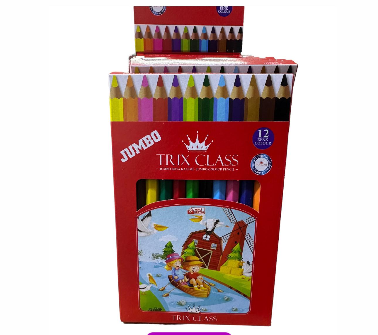 TRİX JUMBO 12Lİ KURU BOYA