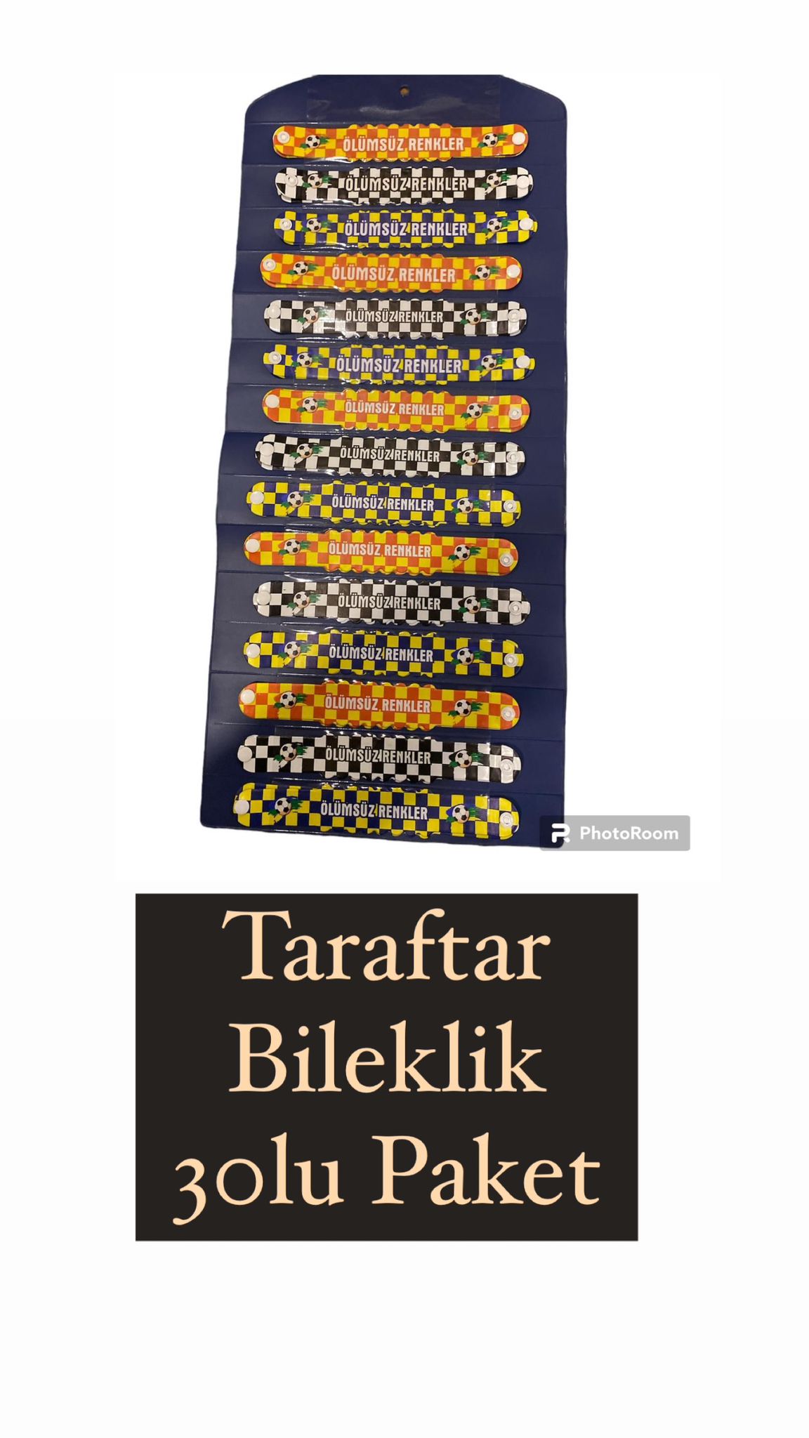 TARAFTAR RENKLERİ BİLEKLİK (30LU KARTELA)