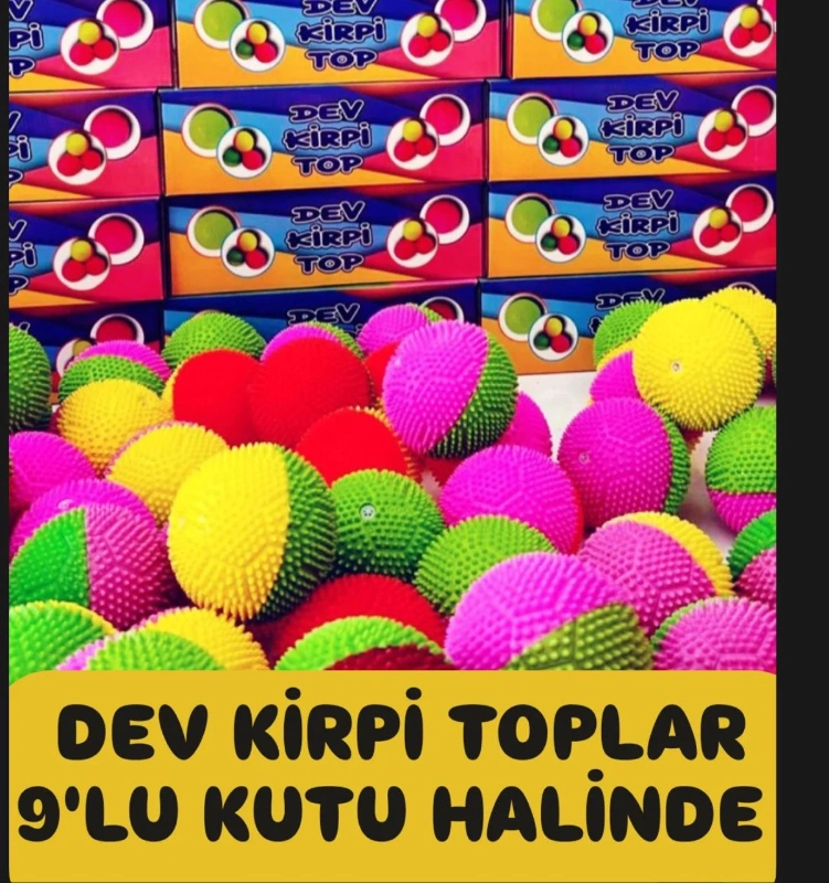 Adet: 35 ₺ /Dev Model Kirpi Top / Paket 9lu