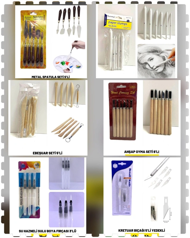 SPATULA / EBEŞUAR / OYMA SETİ / KRETUAR